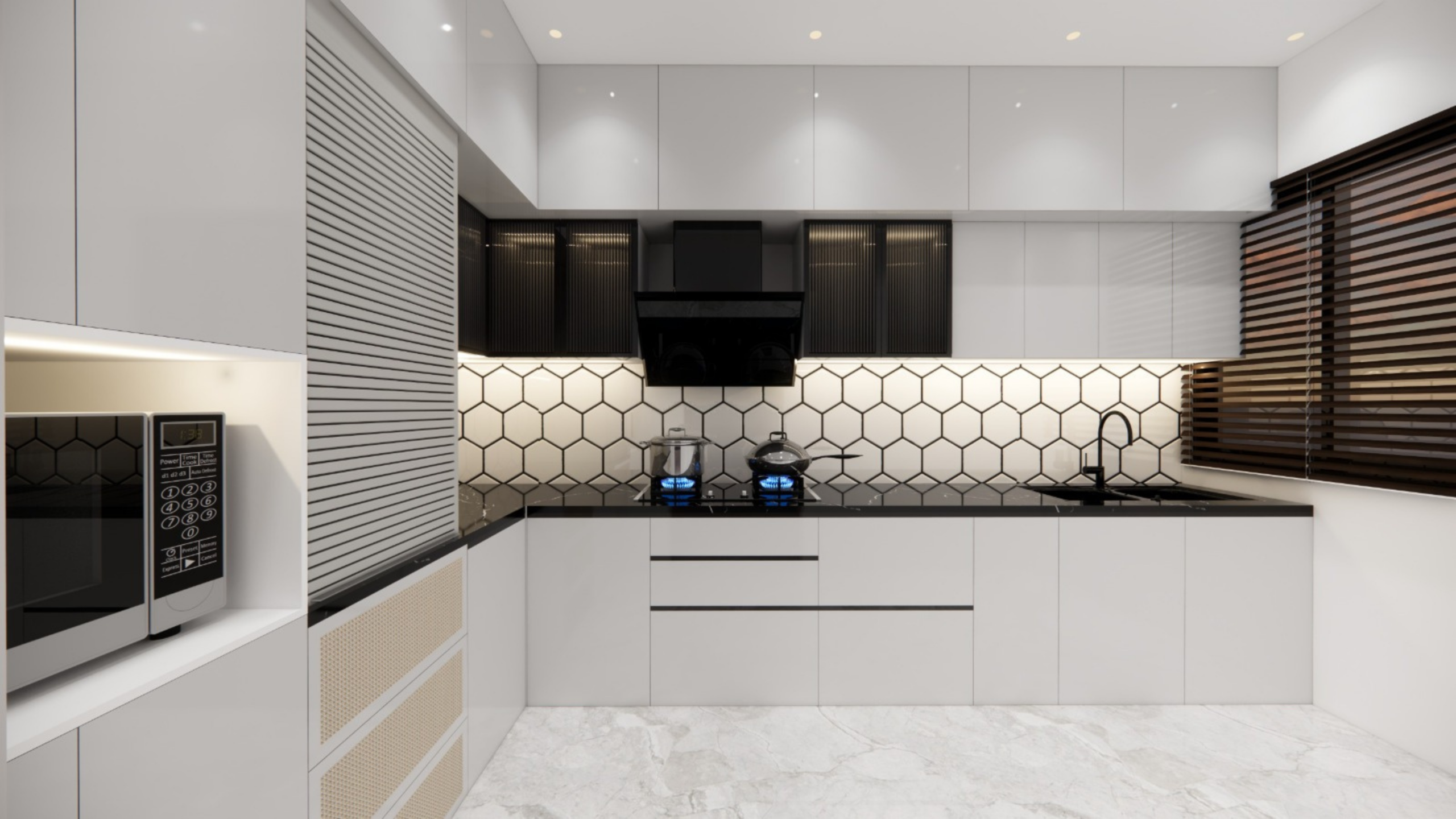 Modern modular kitchen interior by Interior Elevation
