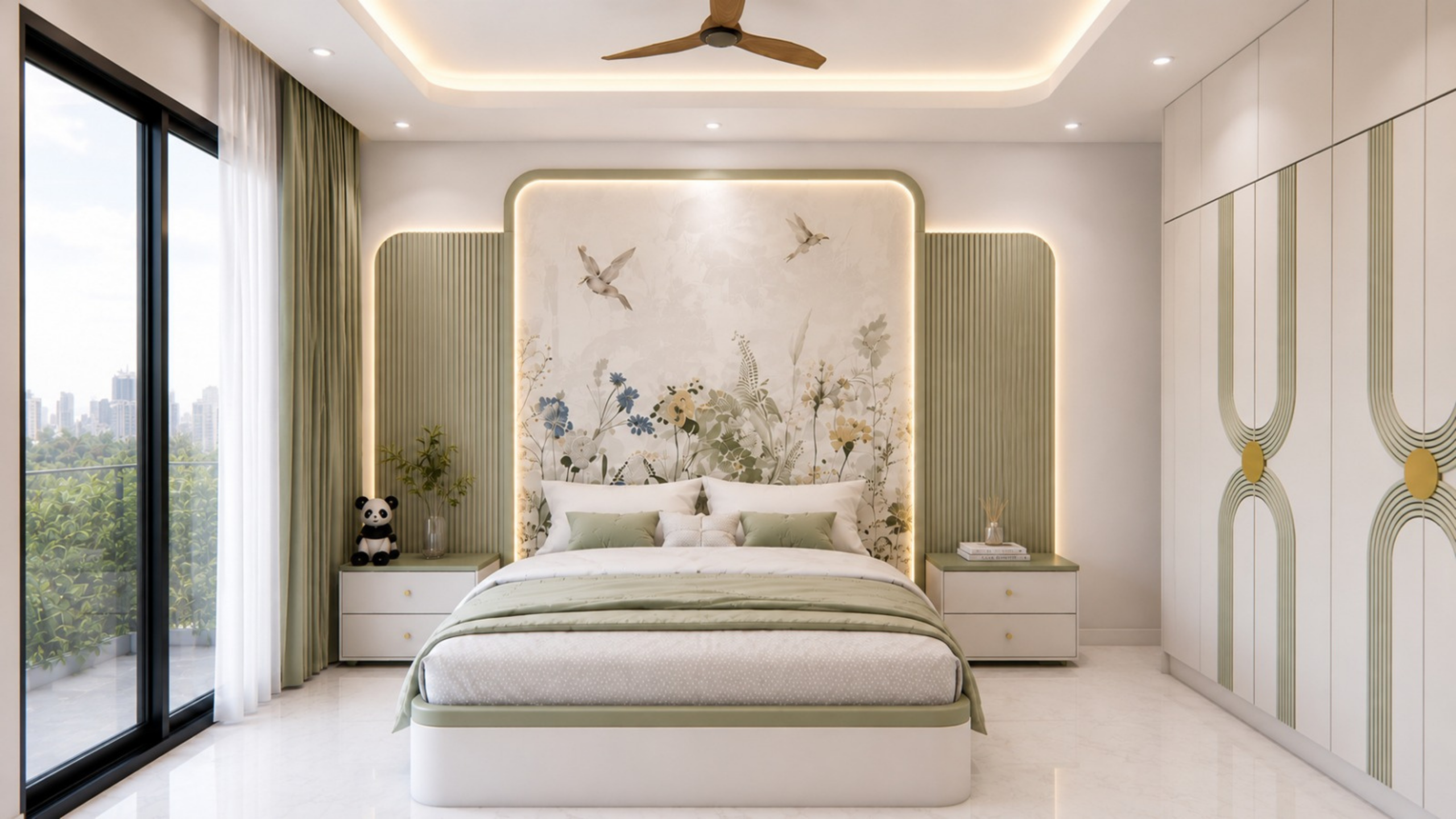 Bedroom interior design by Interior Elevation