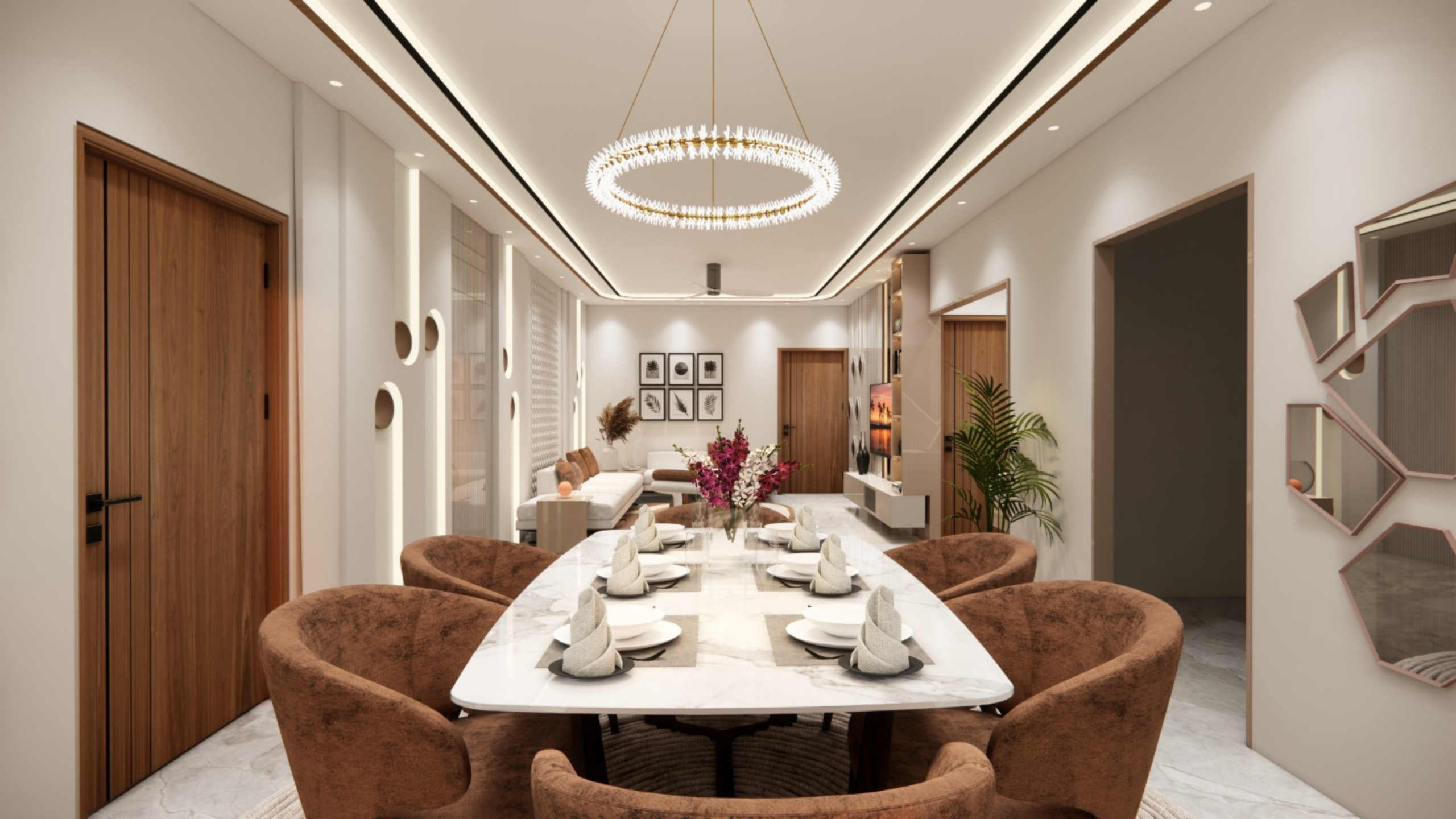 Elegant modern dining room design