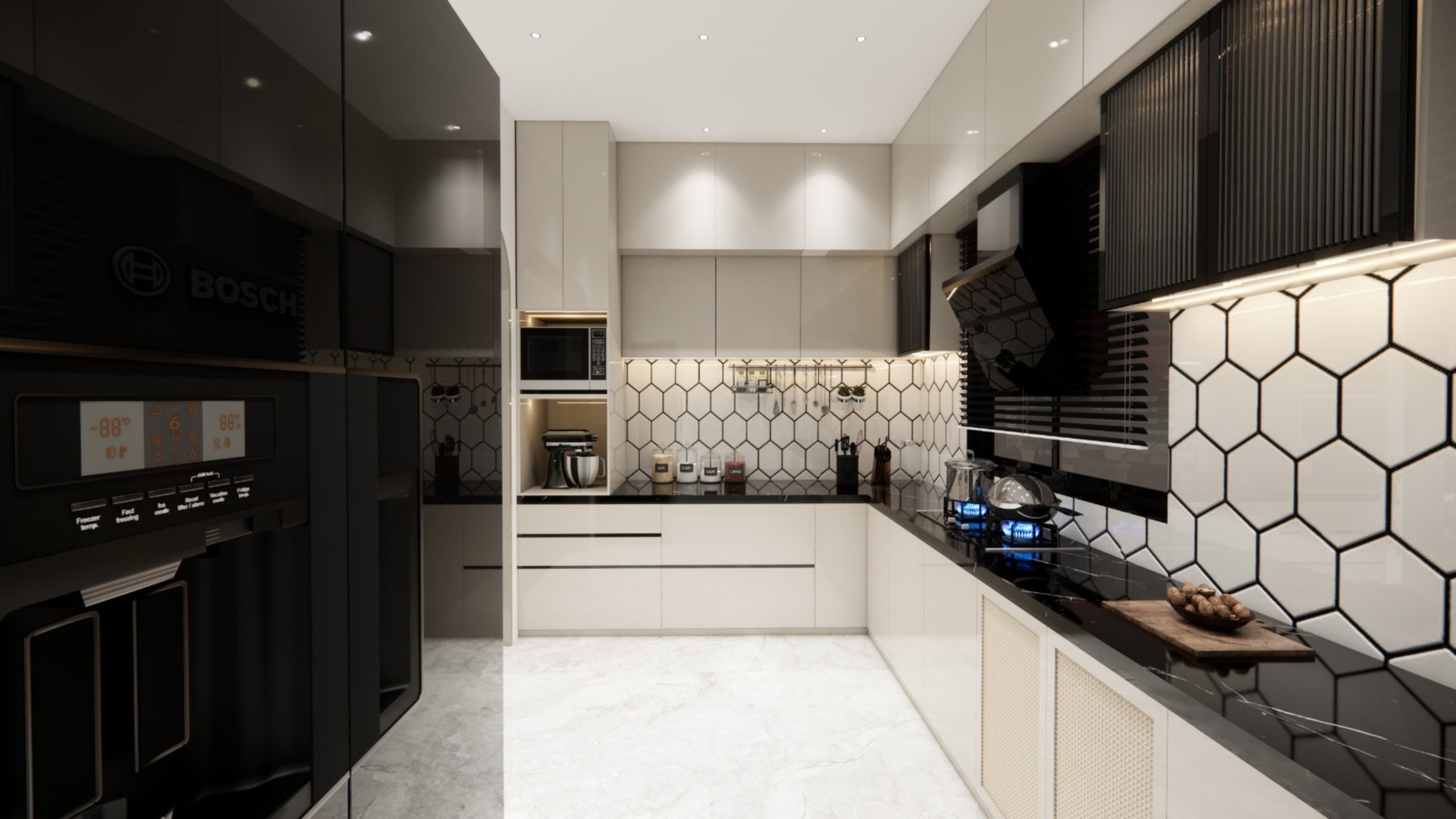 L-Shaped Modular Kitchen