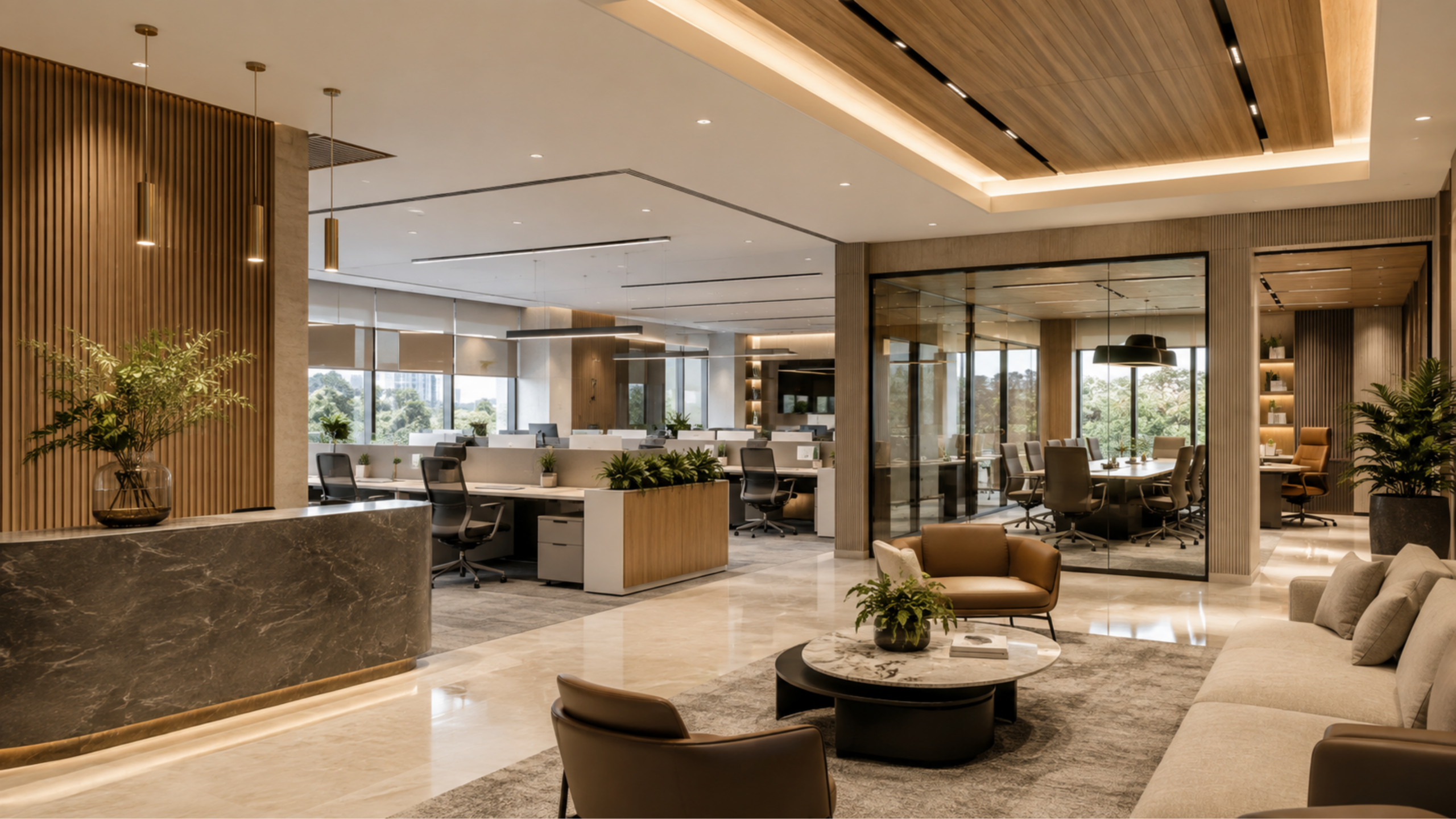 Contemporary commercial office interior